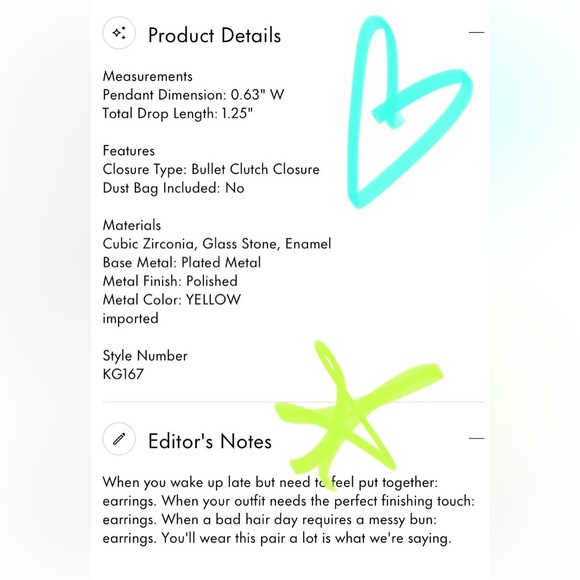 Kate Spade Coffee Break Donut Huggies ✨ Earrings | dainty fun dangle - Picture 7 of 9